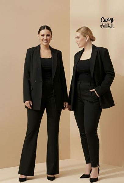 Picture of CURVY GIRL CLASSIC QUALITY LINED BLAZER